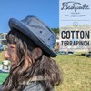 Basic Ench Cotton Terrapinch Pork Pie Hat, Large Size, Shallow,