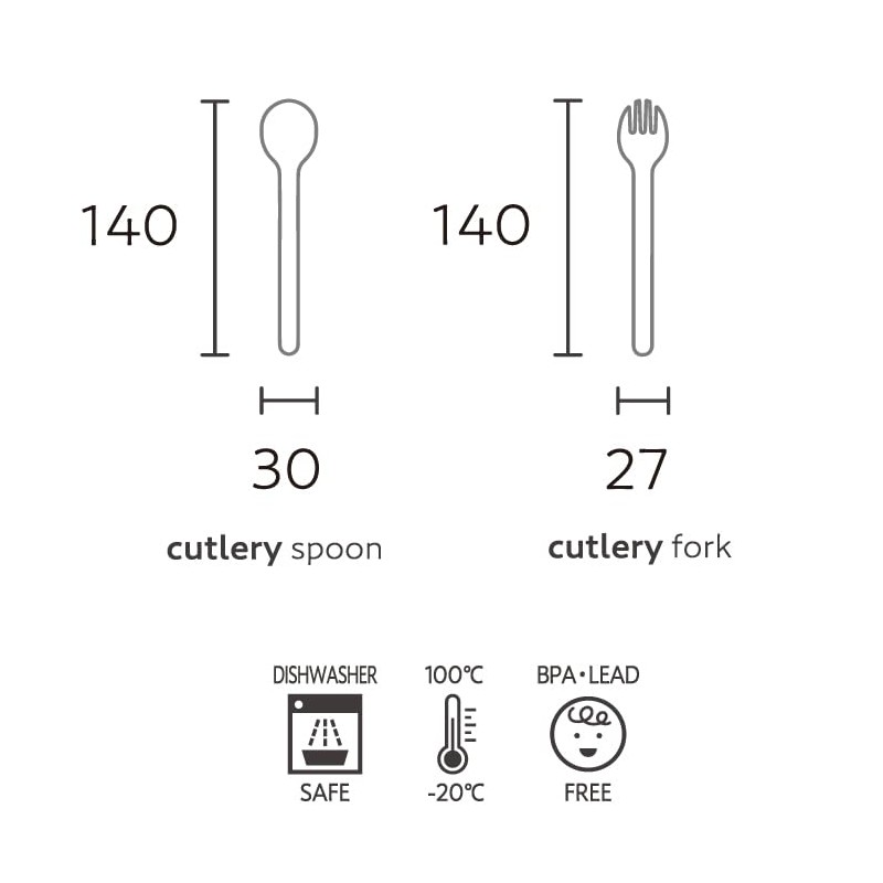 tak Children's Cutlery Navy Kids Dish Cutlery Fork JTN-0151-NV