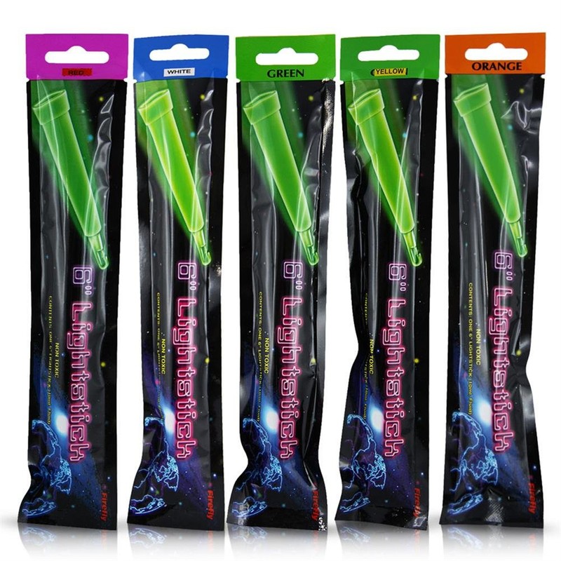 Party Glow Sticks 6 Inch Pack of 5, With String