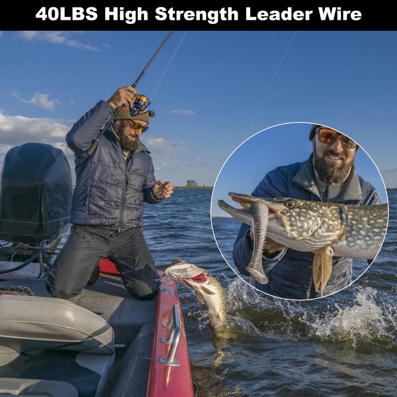 Realure Pack of 50 Fishing Leaders (Green)