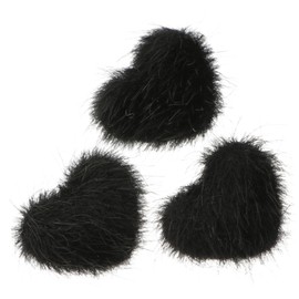 Gatuida 3Pcs Heart Shaped Nail Art Decor DIY Manicure Accessories for Glamorous Looks Lightweight and Portable Nail Heart Charms for Home Salon Use