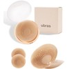 Ubras - Fundas para pezones para mujer, reutilizable, transpirable, invisible,