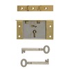 Extra Large Brass Half Mortise Chest or Box Lock with