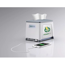 PowerNap Restaurant /Home/Bar USB Charging Solution Napkin Dispenser WHITE New