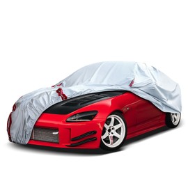 Waterproof Car Covers Replace for 1999-2009 Honda S2000, 6 Layers All Weather Custom-fit Car Cover with Zipper Door & 18 Ponit Windproof Bands for Snow Rain Dust Hail Protection