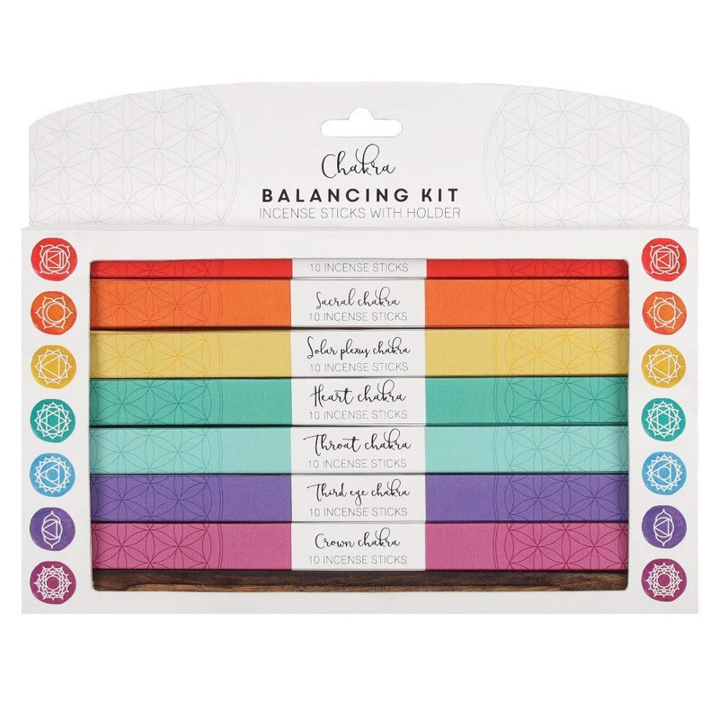 7 Chakra Balancing Incense Sticks Gift Set | 70 Sticks