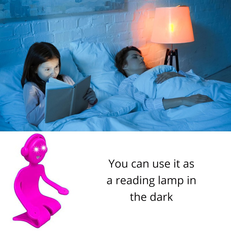Lizzy Flexible Novelty Reading Lamp 16.2cm | Portable Reading Light