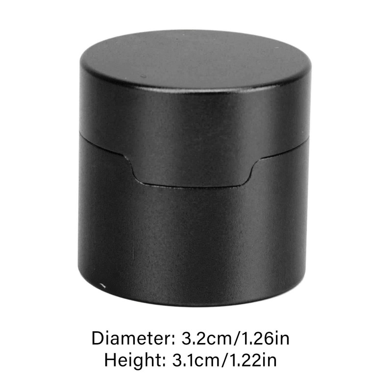 Pool Chalk Box, Round Handy Aluminum Alloy Billiard Chalk Holder,