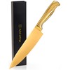 STYLED SETTINGS Gold Chef Knife – Ultra Sharp German Stainless