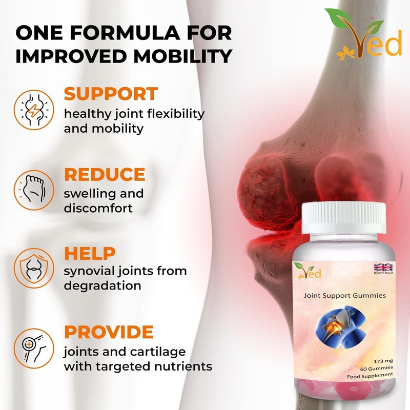 Ved Joint Support Supplement Gummies Extra Strong Glucosamine Gummies for