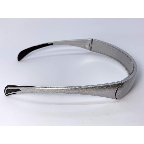 Hinged Headband fits like sunglasses providing lift and style without giving you a headache - by SqHair Band (Silver)