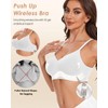 LEYSHE Soft Bra Women's Without Underwire Seamless Bra Support Bra