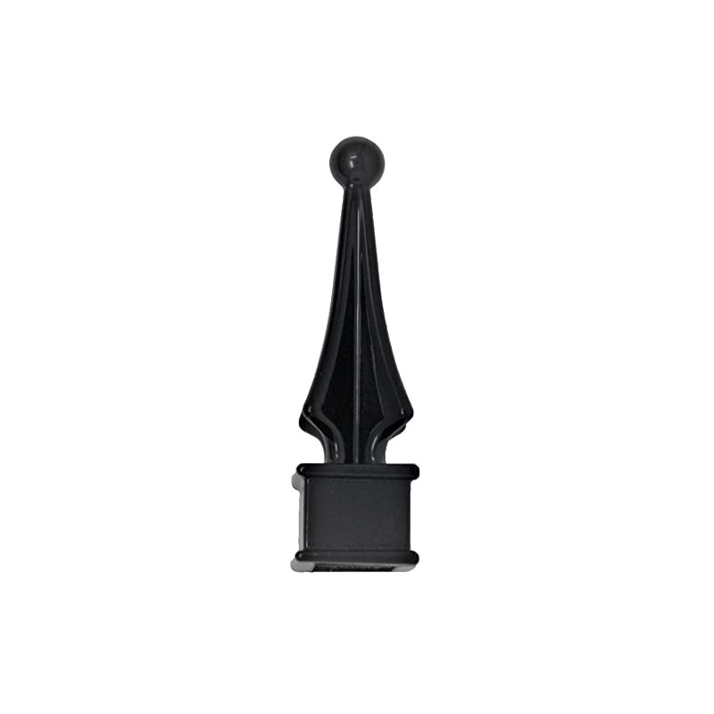 Address America Fence Finials Four-Sided Spire Wing Tip Solid Aluminum