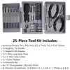 Duratool D00197 25PC Mini Tool Kit Set