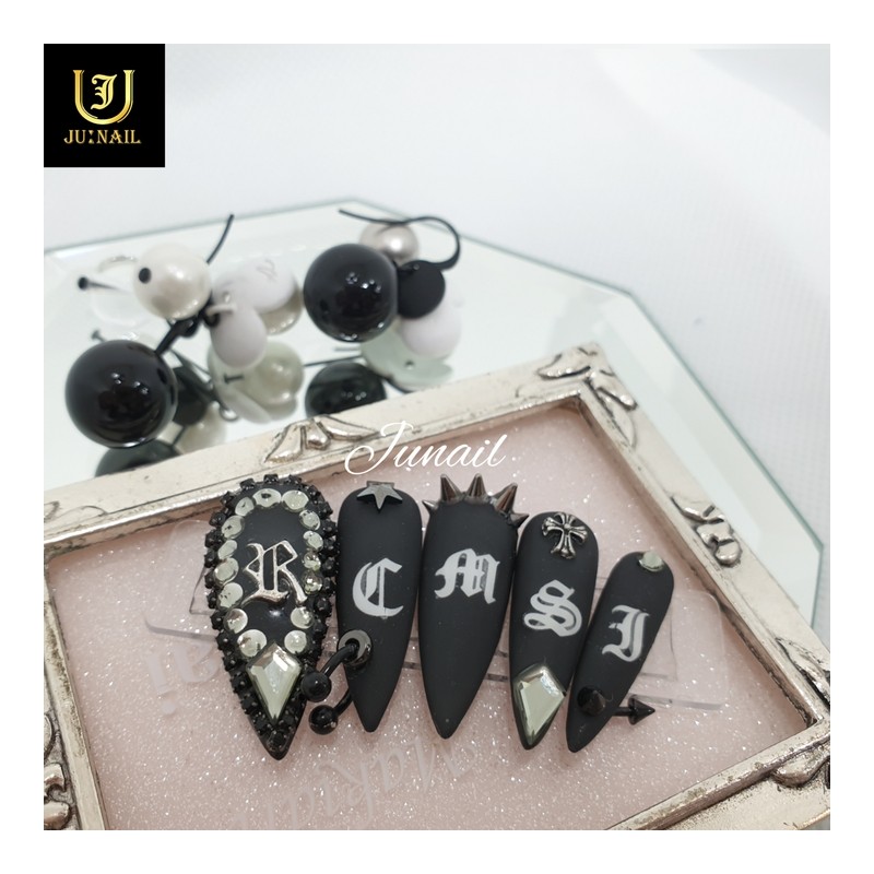 ❣️High quality ⚜️Chrome piercing nail tips⚜️ - Short ballerina /
