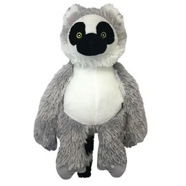 Ultra Soft Dog Toys Oh So Cute Bark Cuddle Buddies Furry Zoo Animal Squeakers Choose Character and Size (or Sets) (Grey Lemur Large)
