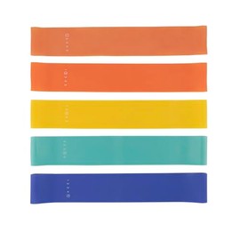 U can Bandas Elásticas de Resistencia, Set de 5 Niveles, Multicolor, para Ejercicio en Casa, Entrenamiento de Brazos y Piernas