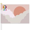 MR.R 36 Pieces Sublimation Blanks Polyester White Small Mini Banner