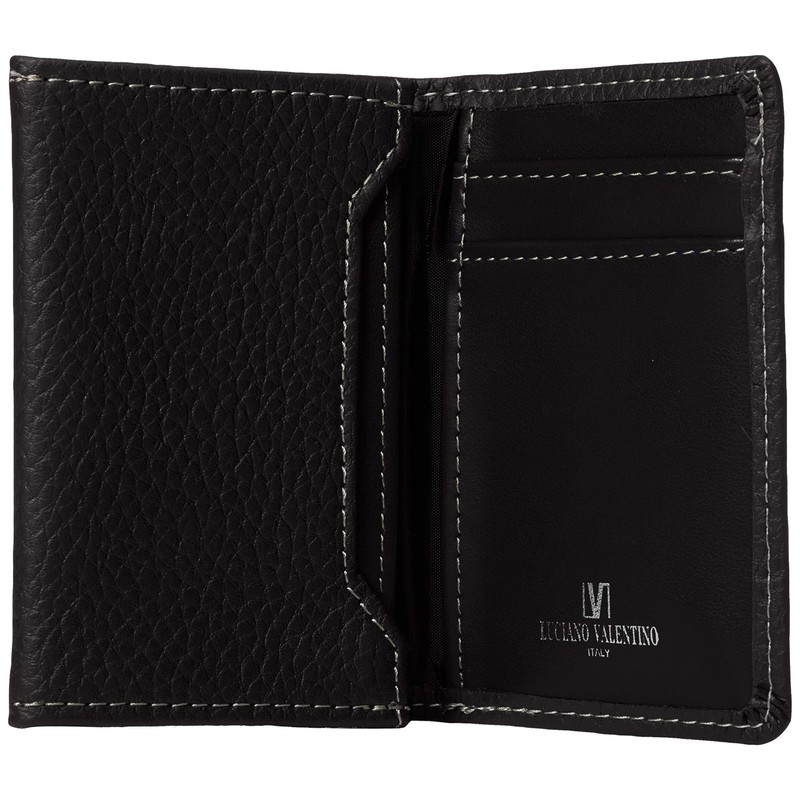 Luciano Valentino LUV-3006/BK Matte Novo Business Card Holder, Black