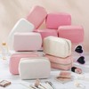 Sweetude 10 Pcs Preppy Makeup Bag Bulk Cosmetic Bag Bridesmaid