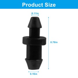 LifCratms 160 Pieces Drip Irrigation Fittings, Drip Irrigation Goof Plugs 1/4 Inch, Barbed Connectors End Cap for Home Garden Lawn Pipe Supplies or Sprinkler Systems