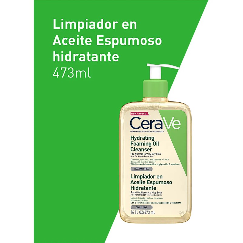 Cerave Limpiador Aceite Piel Normal A Muy Seca 473ml Momento