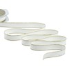 Furlanis - Poly Cotone Con Bordi Oro, Nastro In Policotone Opaco Per Confezioni Regalo, Decorazioni, Bomboniere - Bianco Naturale, 15 mm x 20 m