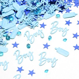 MAXQUU 45G Boy Party Confetti, Gender Reveal Party Supplies, Creative Decorative Confetti, Tossed Confetti.