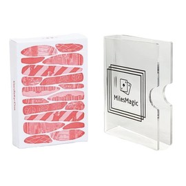 MilesMagic Cardistry Con 2018 Playing Cards Very Limited Edition Cardistry-Con Rare Collectible Deck with Crystal Clear Acrylic Transparent Card Storage Protector Clip