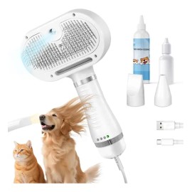 Cepillo De Vapor Para Gatos Con Secadora De 600 W, Peine De