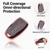 Binuiakl8y Key Fob Cover for Chevy Soft Tpu 5 Button