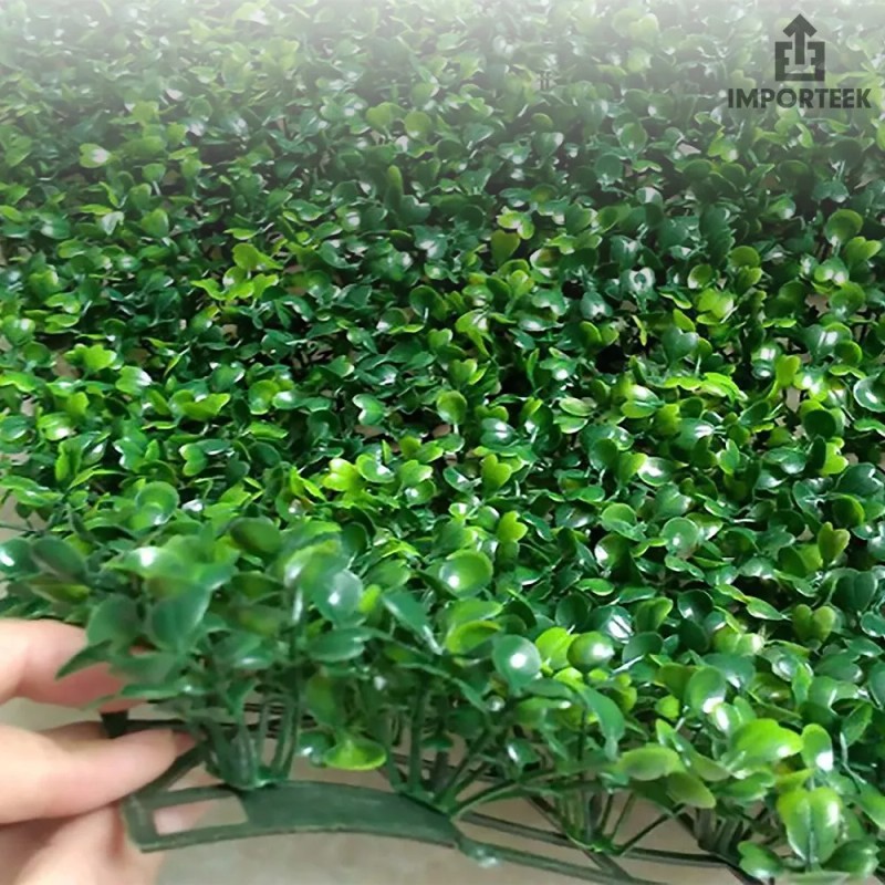 Importeek 15pz Muro Verde Follaje Pared Artificial Sintetico 60x40cm