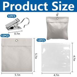 Set of 12 Weight Bags for Outdoor Curtains, Portable Weight Bag, Outdoor Curtain, Sandbag, Heavy Duty Drapery Weights for Gazebo, Drapes, Cabana, Gazebo, Garden, Tents, Tablecloths