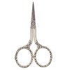 Sewing Scissors Vintage Chain Silver Bauhinia Stainless Steel Pointed Small