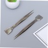Hohopeti 2pcs Professional Jewelry Tool Tweezers with Spatula for Rhinestone