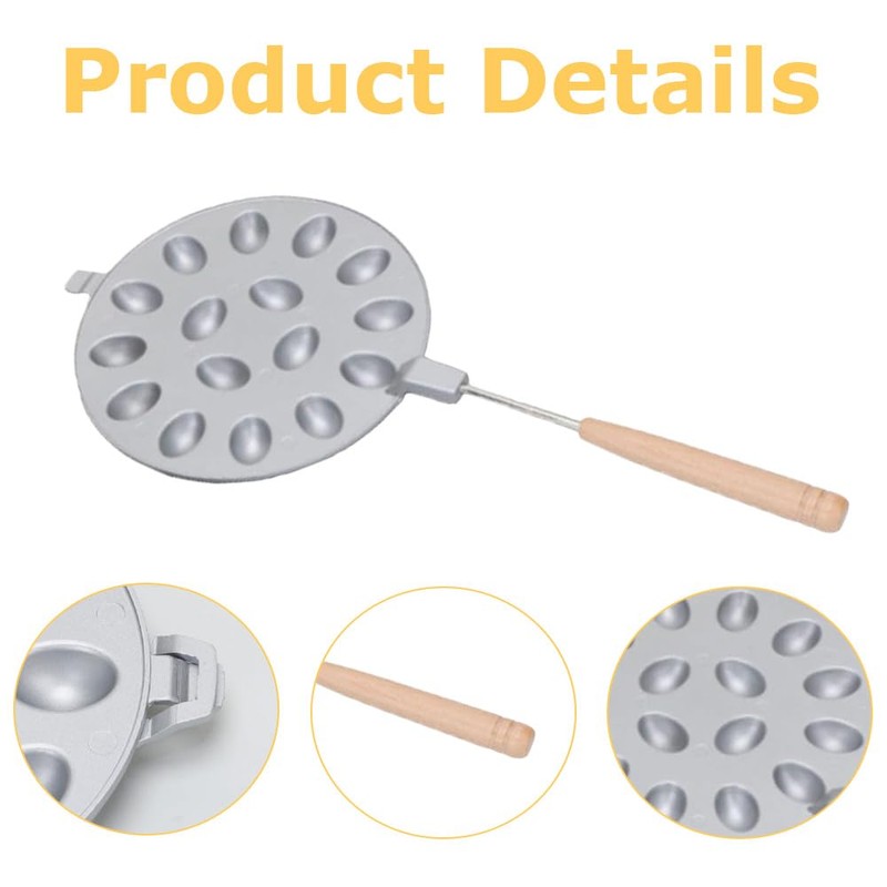 Cookie Presser,Walnut Cookie Baking Pan,Wood Handle Bakeware,Bakeware Mold,Egg Waffle Machine