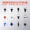 A-Premium 120 PCS (12 Sizes) Car Retainer Clips Kit Compatible