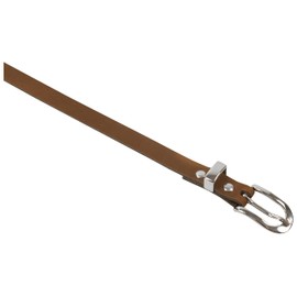 fashionchimp Basic Women's Belt Made of 100% Genuine Leather, Narrow Belt, Width Approx. 1.5 cm, Made in Germany, Brown-Althea