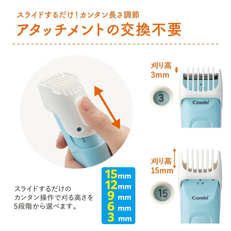 Combi First Trimmer, Easy to Cut Small Heads and Ears,