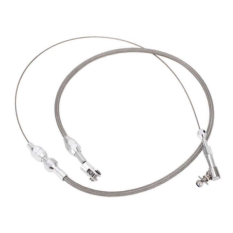 24in Throttle Cable Stainless Steel Flexible Easy Installation Throttle Wire