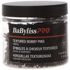 BaBylissPRO Textured Bobby Pins, Half Pound Container, Brown
