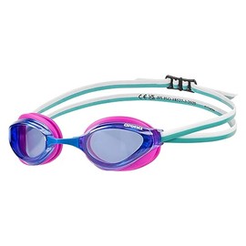 ARENA - anteojos de natación unisex de Python Racing para hombres y mujeres, antivaho, sin fugas, máxima comodidad, doble correa, lente espejo/sin esp