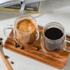 Wlasss Double Walled Glass Coffee Mugs Set of 4, 7.4