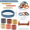48 Pulseras de Silicona Inspiradoras para Estudiantes Pulseras de Goma