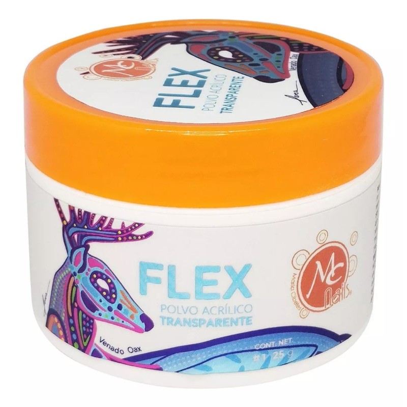 Mc Nails Flex Polvo Acrílico Básico 1 Onza. Uñas Acrílicas.