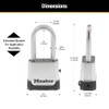 Master Lock M176XDLH - Candado de combinación para exteriores, resistente