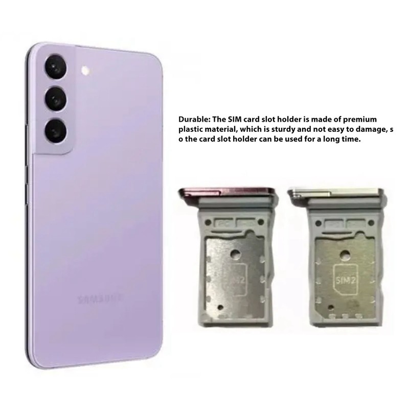 2pcs Dual SIM Card Slot Tray Holder Plastic Phone SIM
