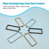 Huwujiu 60pcs Open Bezel for Jewelry Making,Open Back Bezel Pendants