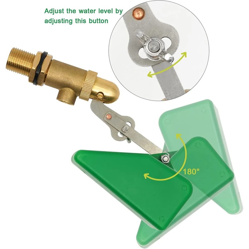 1/2" Float Valve, Brass Valve with Plastic Float, Floating Ball