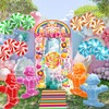 18 Pcs Candyland Party Decorations, Candys Theme Photo Prop